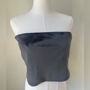 Aerie | Women’s Soft Charcoal Gray Tube Top | Size Large